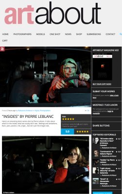 Publication de la série &quot;Intérieurs&quot; du photographe Pierre Leblanc en Italie dans ArtAbout Magazine