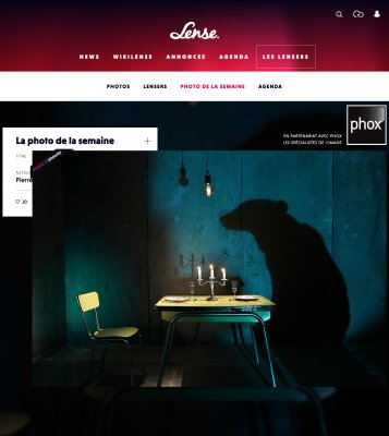 &quot;Comme un ours&quot; du photographe Pierre Leblanc élue photo de la semaine sur Lense