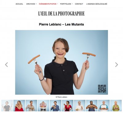 Publication &quot;Les Mutants&quot; dans L'Oeil de la Photographie, du photographe Pierre Leblanc