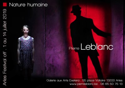 Une exposition du photographe Pierre Leblanc pendant le Festival Voies Off à Arles. Galerie Aux Arts Exetera