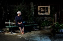&quot;Le banc&quot; une série du photographe Pierre Leblanc, photo intitulée &quot;L'enfant&quot;.