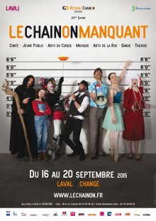 Affiche réalisée par le photographe Pierre Leblanc pour le festival "Le Chainon Manquant".