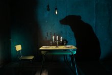 &quot;Traumas&quot; une série du photographe Pierre Leblanc, photo intitulée &quot;Comme un ours&quot;.
