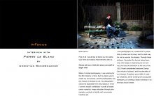 Série &quot;Le banc&quot; du photographe Pierre Leblanc dans Eye Photo Magazine, Autriche.