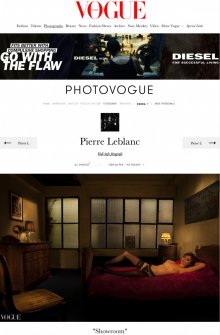 Série &quot;Showroom&quot; du photographe Pierre Leblanc dans Vogue Italia