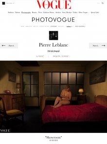 Série &quot;Showroom&quot; du photographe Pierre Leblanc dans Vogue Italia