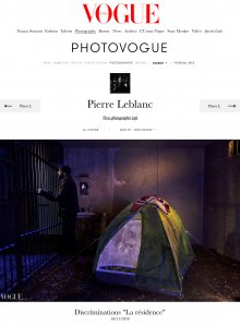 Série &quot;Discriminations&quot; du photographe Pierre Leblanc dans Vogue Italia
